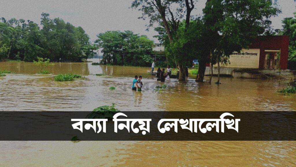 সর্বনাশা বন্যা | বন্যা নিয়ে লেখালেখি