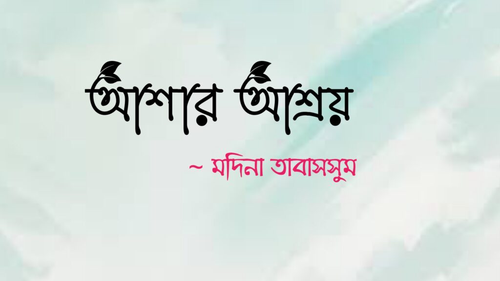 কবিতা আশার আশ্রয়, কলমে মদিনা তাবাসসুম