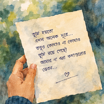 পুরোনো ভালোবাসার চিঠি, প্রাক্তনের কাছে চিঠি