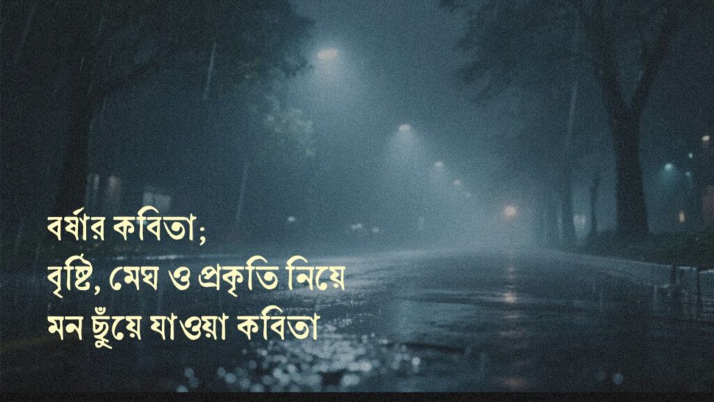 বর্ষার কবিতা ; বৃষ্টির গান