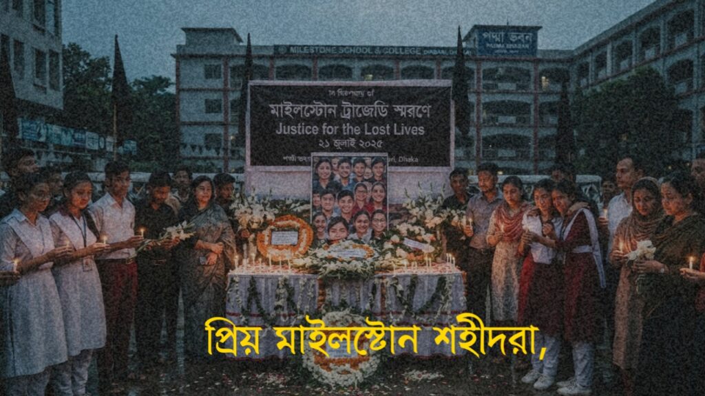 • মাইলস্টোন ট্রাজেডি স্মরণে আবেগঘন চিঠি | Milestone Tragedy Bangla Letter